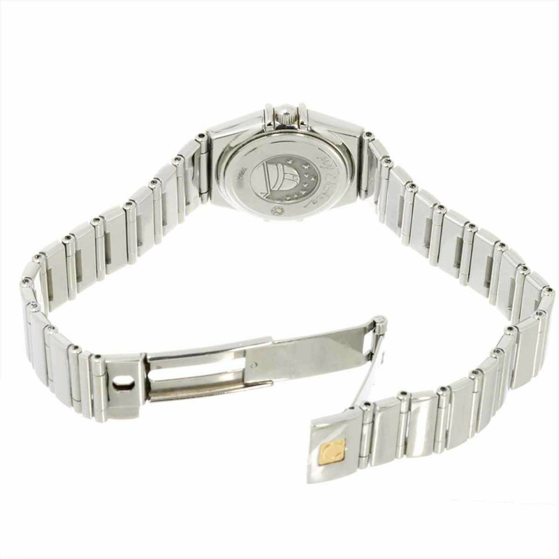 歐米茄星座系列迷你 My Choice Iris 1465 79 鑽錶圈女錶 白色錶殼 石英錶-4