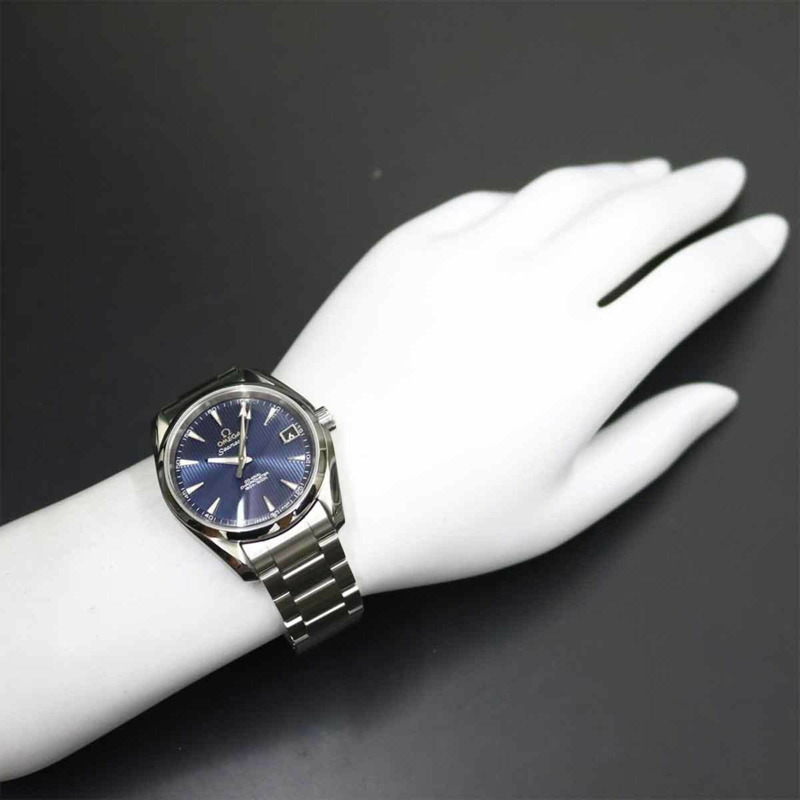 歐米茄海馬系列Aqua Terra至臻同軸天文台錶 231 10 39 21 03 001 男士腕錶 日期顯示 藍色 自動上鍊-2