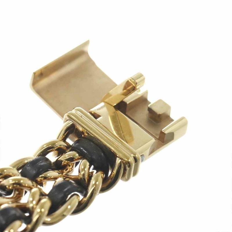 Chanel Premiere H6951（M 碼，當前型號）女士手錶，黑色和金色，石英機芯。-6