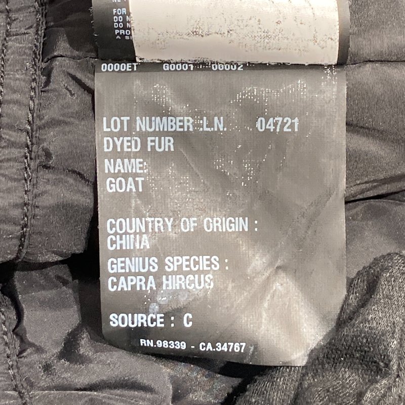 PRADA 普拉達 仿皮草飾邊羽絨夾克 黑色 SIZE38-6