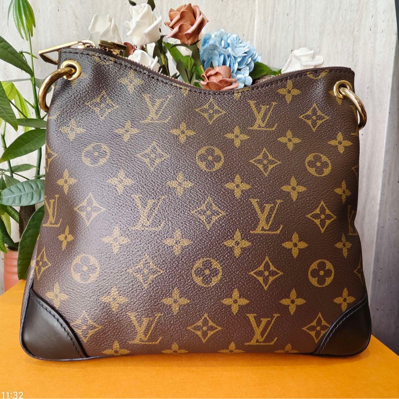 路易威登/Louis Vuitton Odeon Monogram 塗層帆布 24 x 22 x 8 芯片配塵袋-1