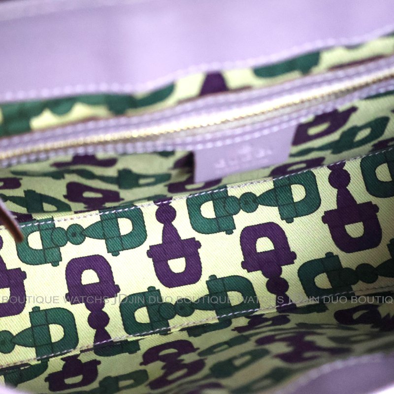 金鐸精品~2518 GUCCI古馳145999 Treasure系列Guccissima紫色小牛皮GG壓紋鎖釦肩背包-5