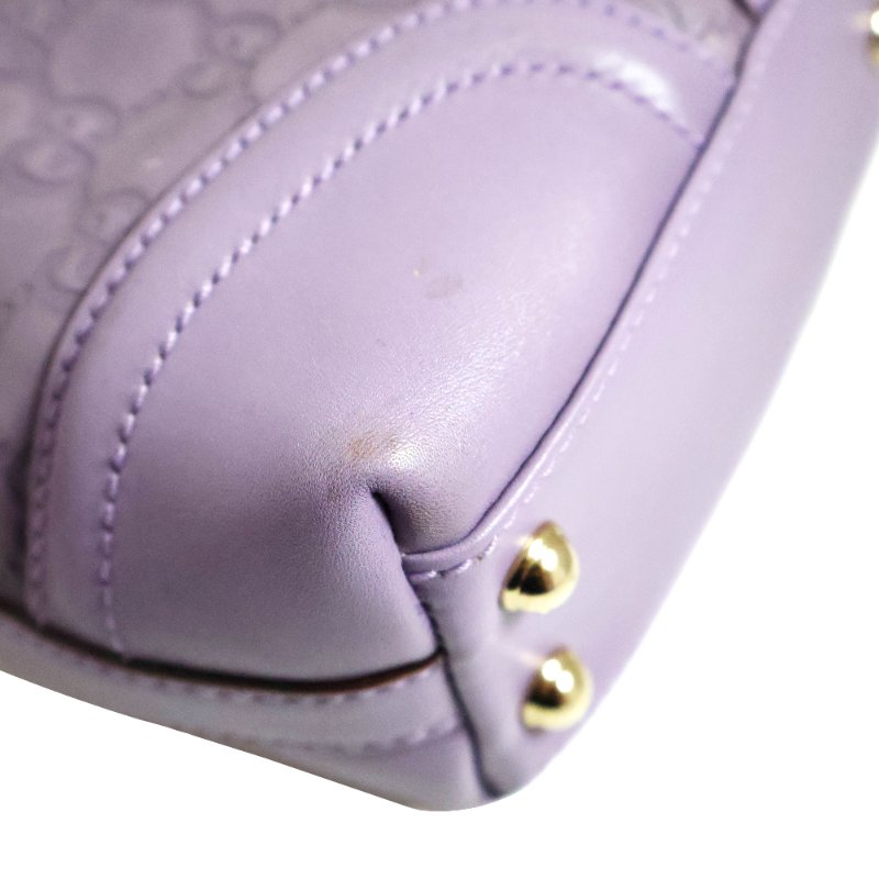 金鐸精品~2518 GUCCI古馳145999 Treasure系列Guccissima紫色小牛皮GG壓紋鎖釦肩背包-6