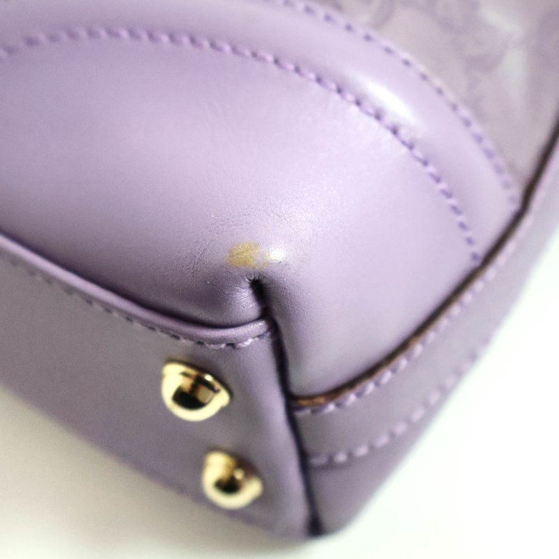 金鐸精品~2518 GUCCI古馳145999 Treasure系列Guccissima紫色小牛皮GG壓紋鎖釦肩背包-7