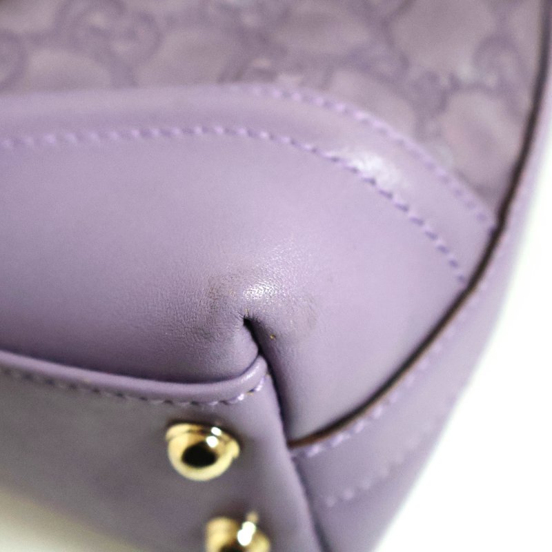 金鐸精品~2518 GUCCI古馳145999 Treasure系列Guccissima紫色小牛皮GG壓紋鎖釦肩背包-8