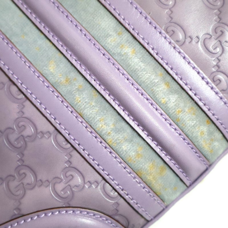 金鐸精品~2518 GUCCI古馳145999 Treasure系列Guccissima紫色小牛皮GG壓紋鎖釦肩背包-10