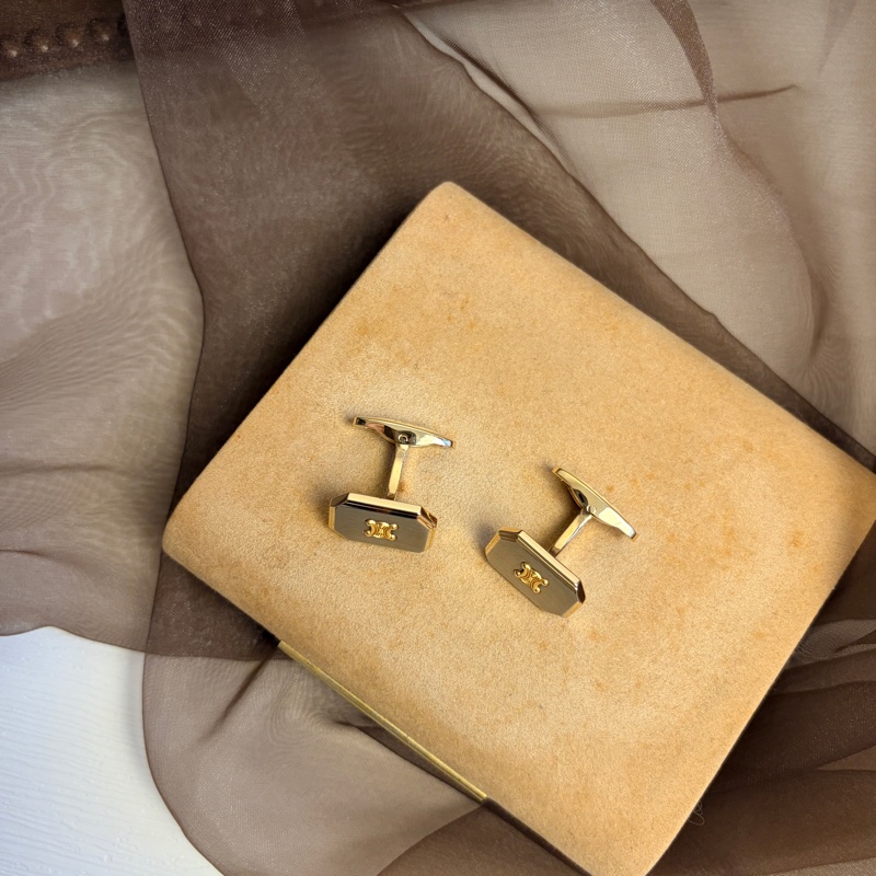 Celine 凱旋門䄂口 領帶夾 套裝 鋼 銀色 禮物-9