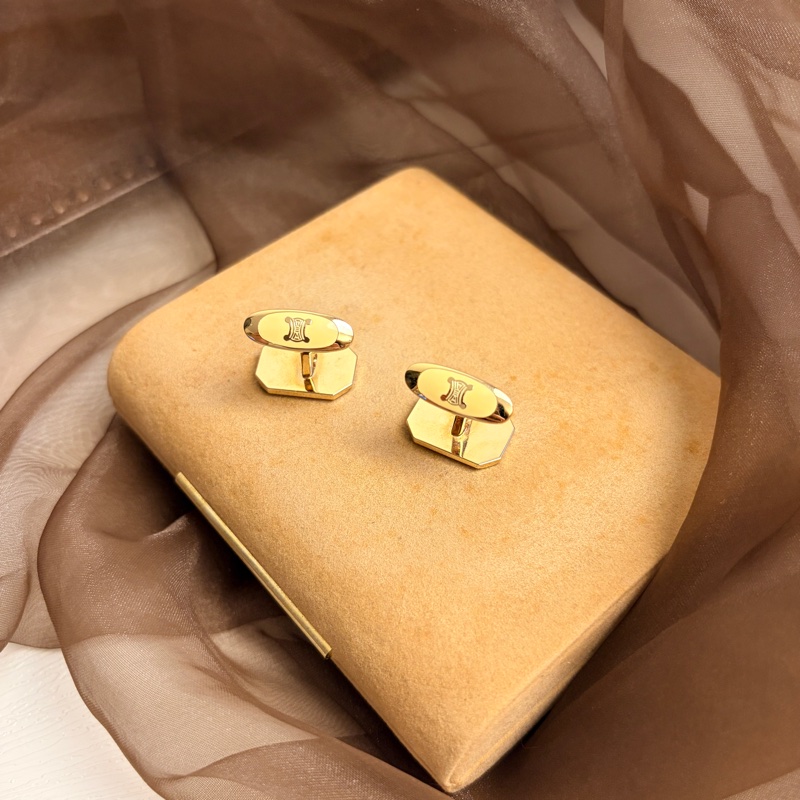 Celine 凱旋門䄂口 領帶夾 套裝 鋼 銀色 禮物-10