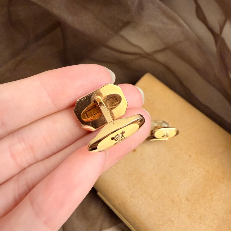 Celine 凱旋門䄂口 領帶夾 套裝 鋼 銀色 禮物-13