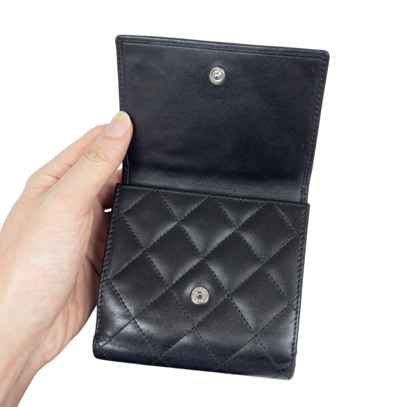 CHANEL CC Cambon 短銀包-14