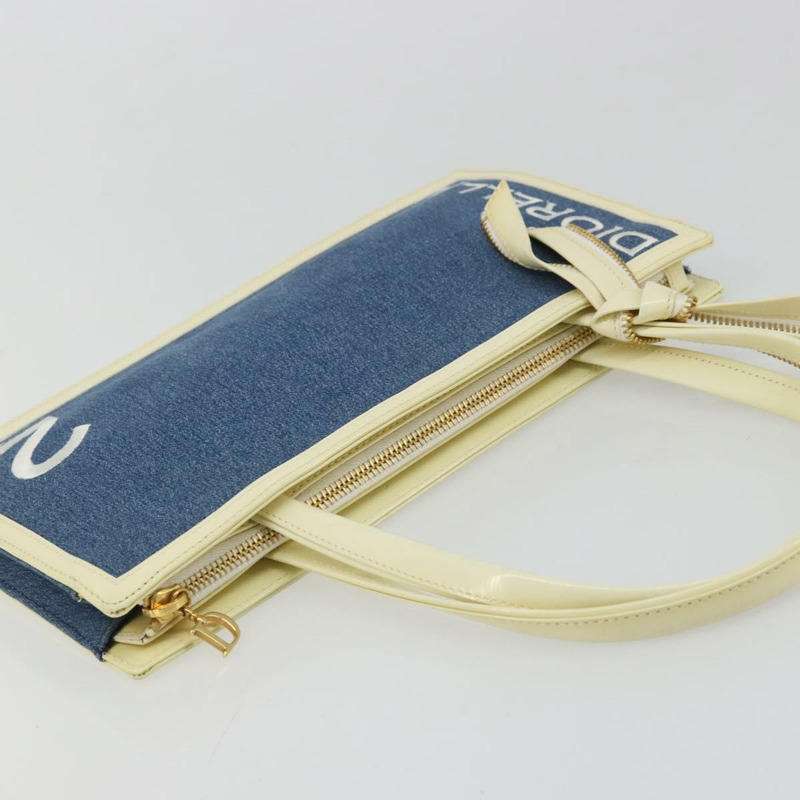 【日本直送】Christian Dior Diora 手提包 牛仔布 海軍藍 金色 正品 175416A-5