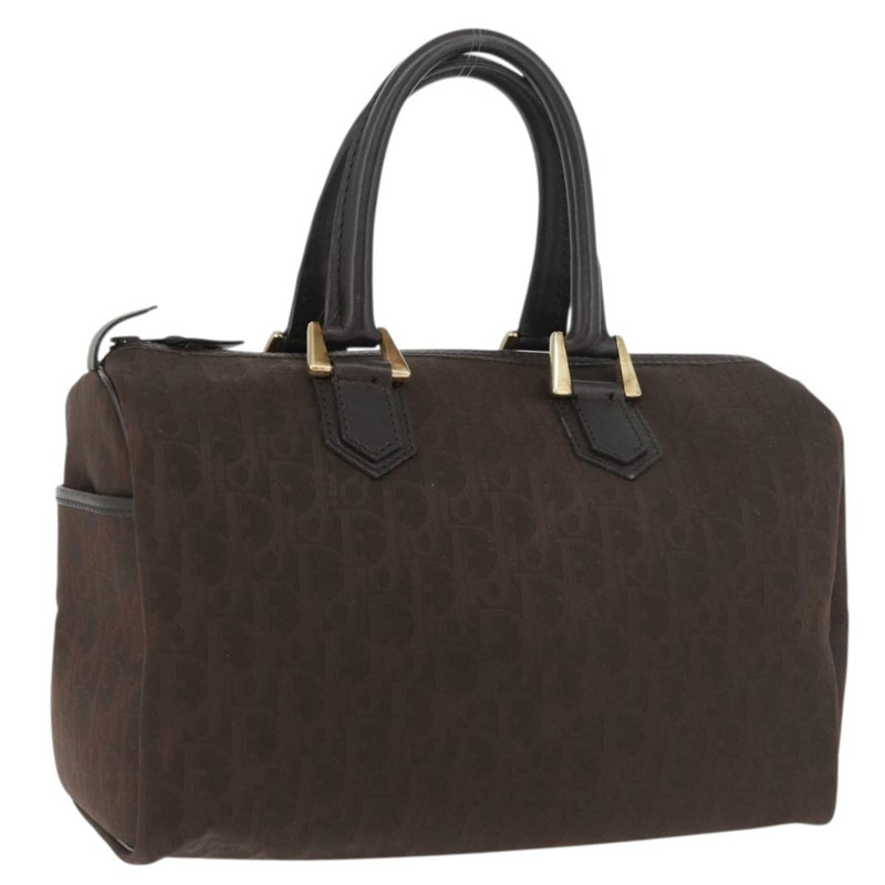 【日本直送】Christian Dior Trotter帆布波士頓包 棕色金色 正品 mr2343A-0