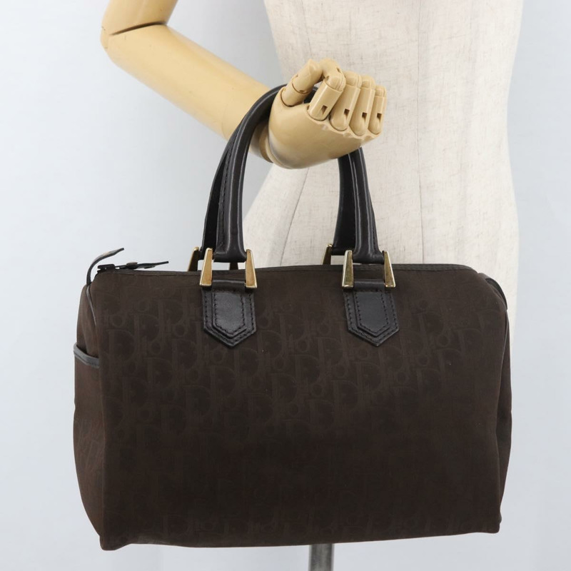 【日本直送】Christian Dior Trotter帆布波士頓包 棕色金色 正品 mr2343A-21