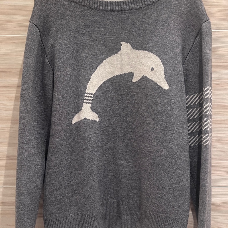 THOM BROWNE 海豚羊毛毛衣-5