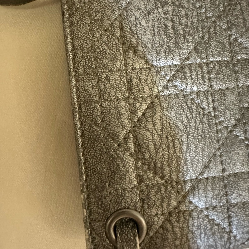 Dior WOC Wallet On Chain仿舊銀色皮夾/斜背兩用包-10