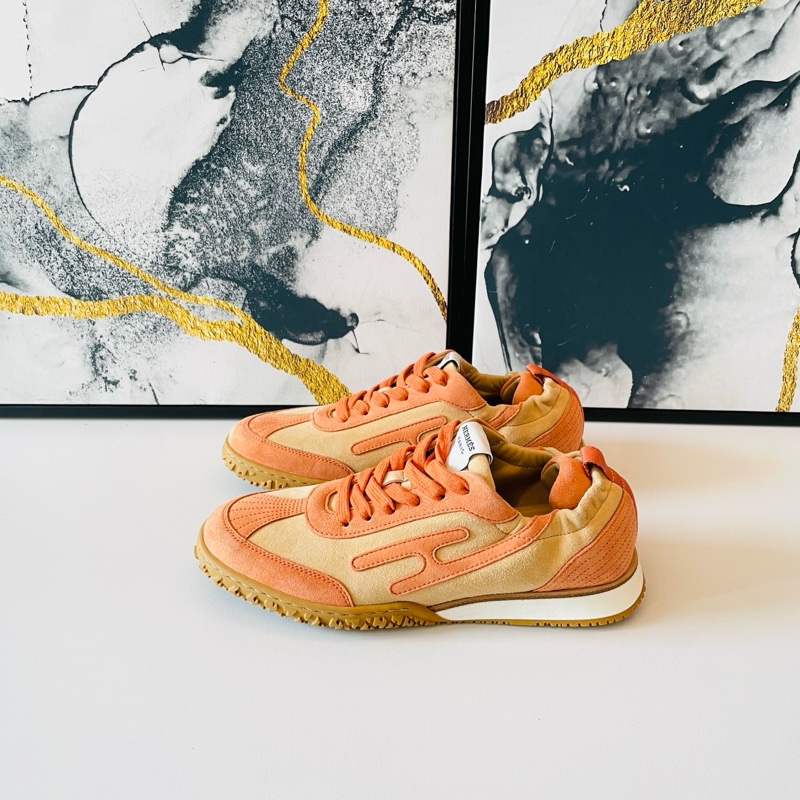 Hermes 愛馬仕 Jet 德訓鞋/休閒鞋/橘色款/37號/全新閒置美品-2