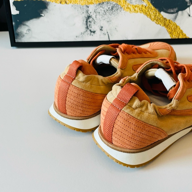 Hermes 愛馬仕 Jet 德訓鞋/休閒鞋/橘色款/37號/全新閒置美品-3