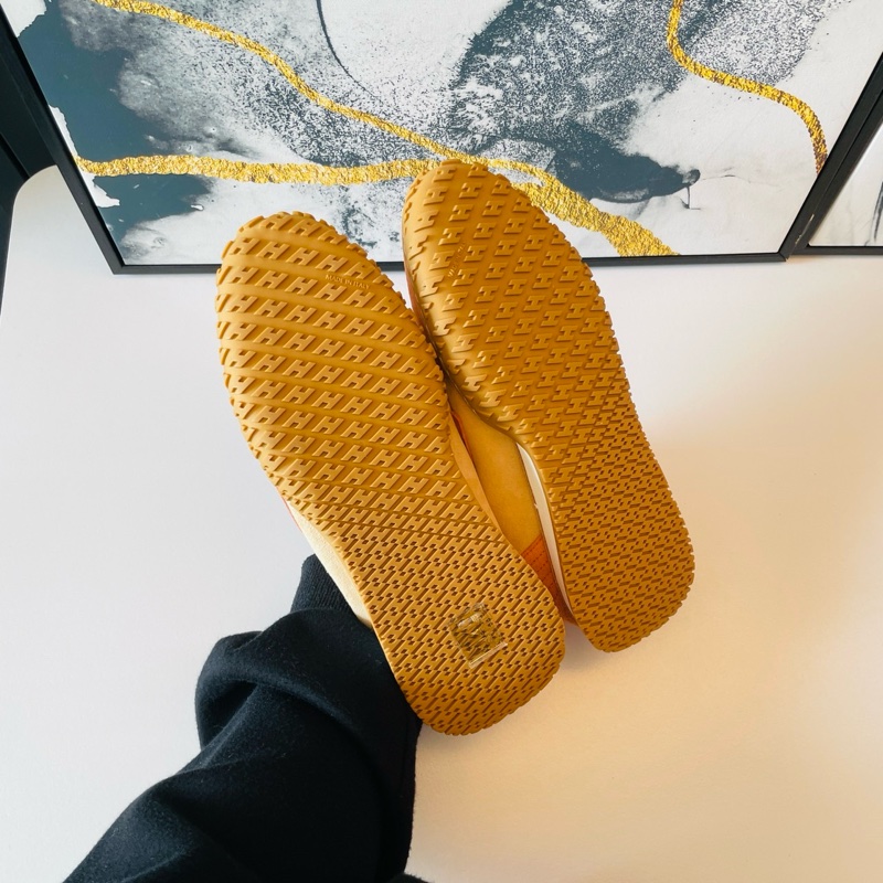 Hermes 愛馬仕 Jet 德訓鞋/休閒鞋/橘色款/37號/全新閒置美品-4