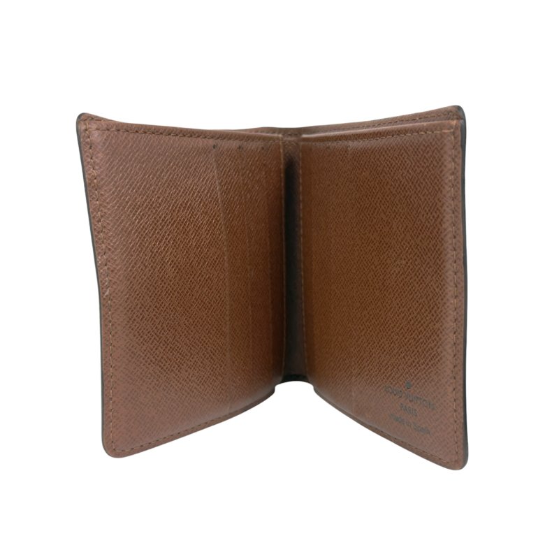 LOUIS VUITTON 老花 短銀包-10