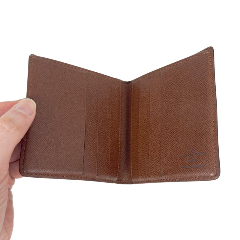 LOUIS VUITTON 老花 短銀包-11