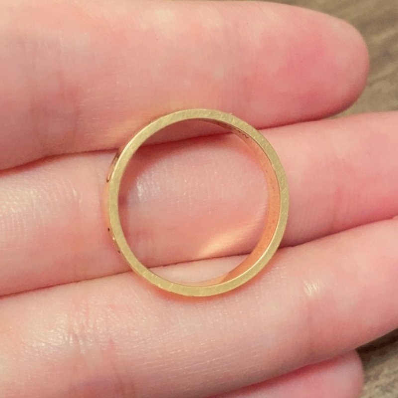 Cartier正品 18K金love戒指#53-5