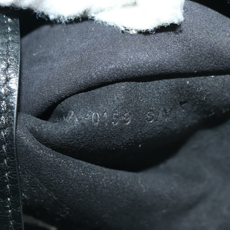 【日本直送】Christian Dior 馬鞍腰包，黑色皮革，金色，正品 INZ077V-10