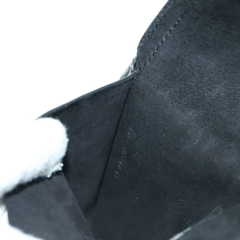 【日本直送】Christian Dior 馬鞍腰包，黑色皮革，金色，正品 INZ077V-23