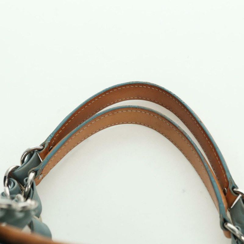 【日本直送】Christian Dior Trotter帆布浪漫鏈條包 PVC淺藍色 正品 YKZ1362SAV-7