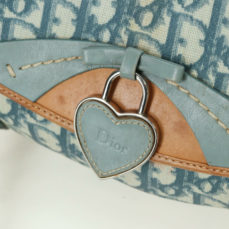 【日本直送】Christian Dior Trotter帆布浪漫鏈條包 PVC淺藍色 正品 YKZ1362SAV-16