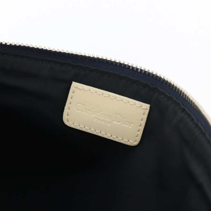 【日本直送】Christian Dior Trotter帆布馬鞍包手袋 PVC藍銀色 正品 mr2313A-16