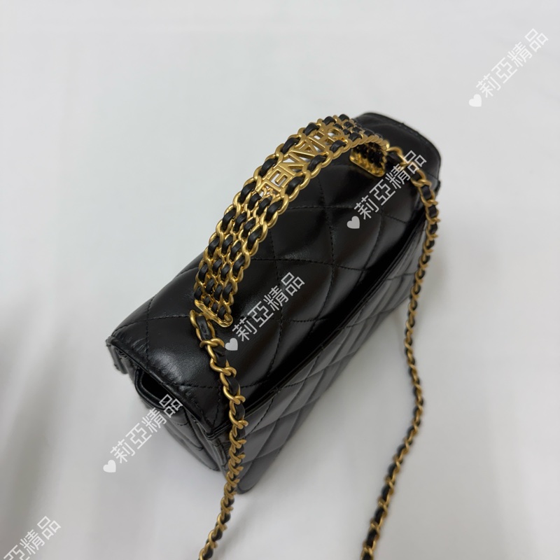 莉亞精品♡Chanel 手柄口蓋包 二手美包-4