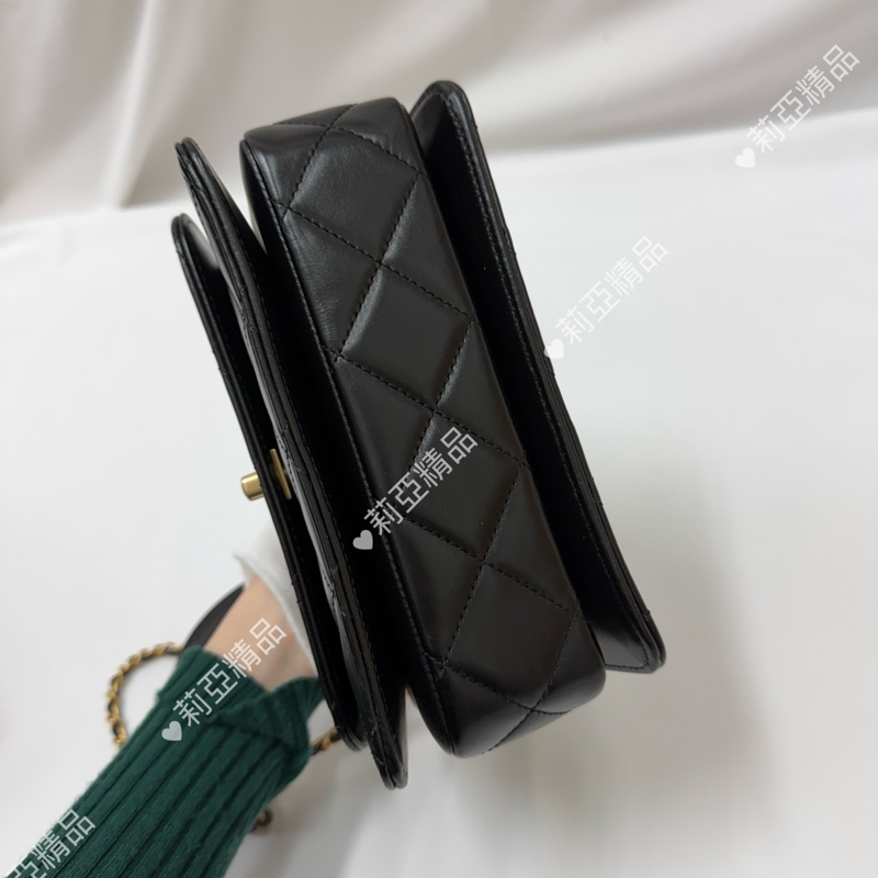 莉亞精品♡Chanel 手柄口蓋包 二手美包-6