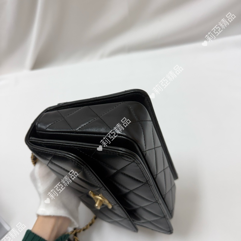 莉亞精品♡Chanel 手柄口蓋包 二手美包-7