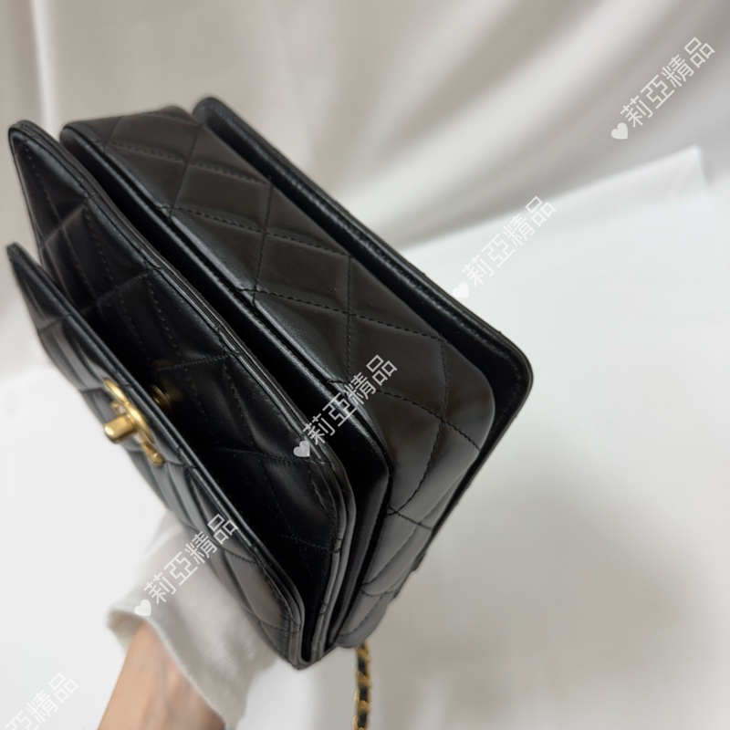 莉亞精品♡Chanel 手柄口蓋包 二手美包-8