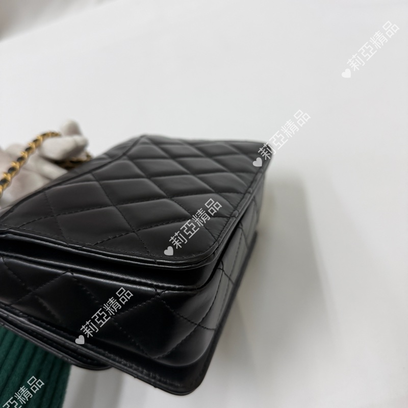 莉亞精品♡Chanel 手柄口蓋包 二手美包-9