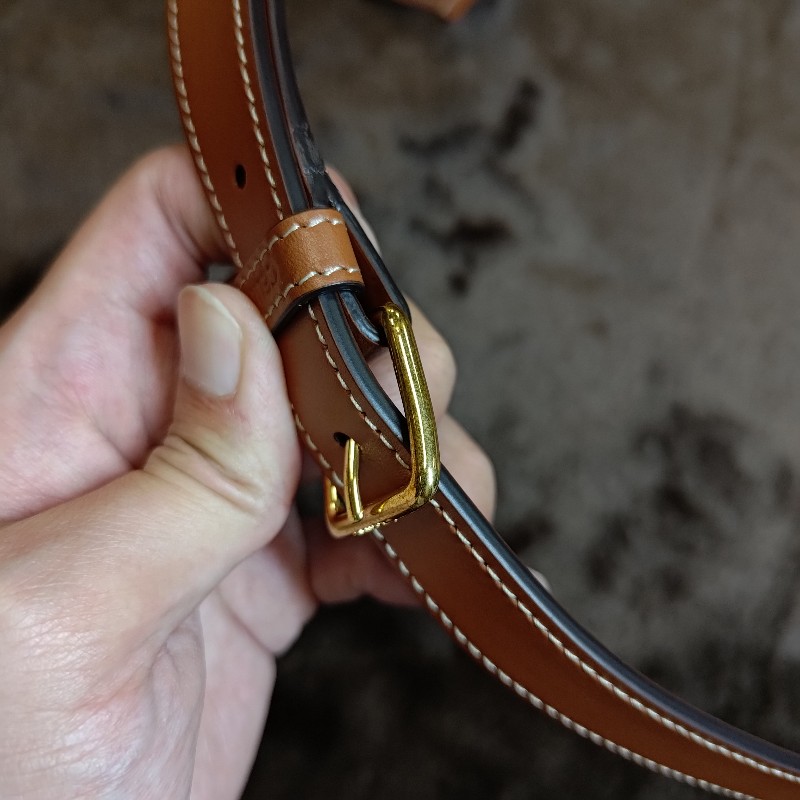 CELINE BUCKET 小型 Triomphe 老花帆布小牛皮肩背水桶包-23