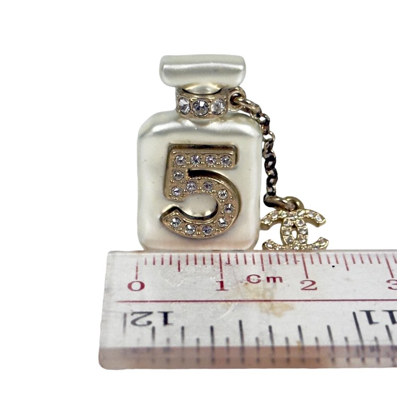 CHANEL CC 水鑽 香水瓶 胸針-12