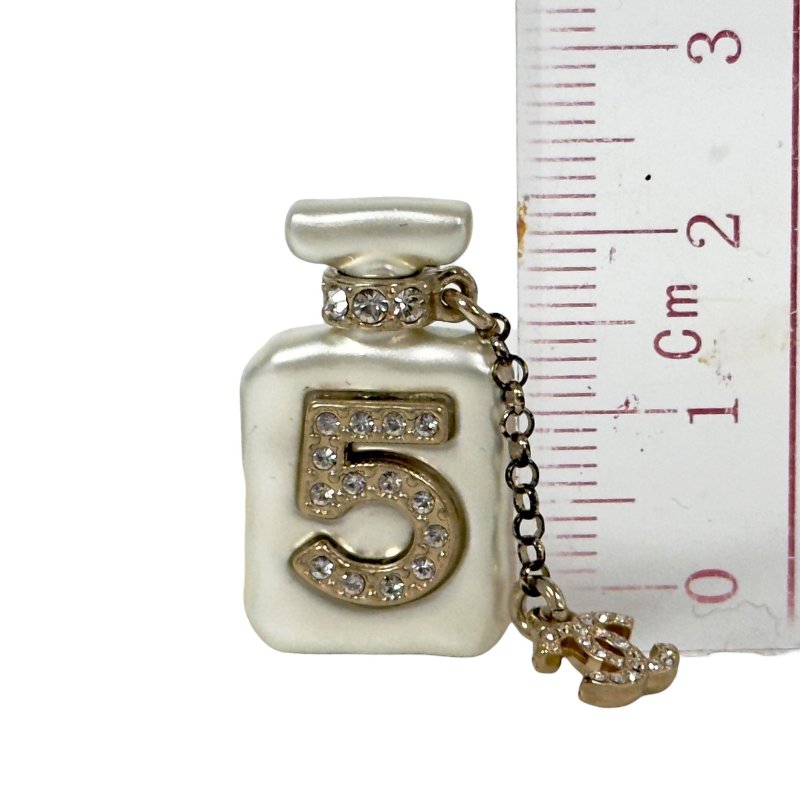 CHANEL CC 水鑽 香水瓶 胸針-13