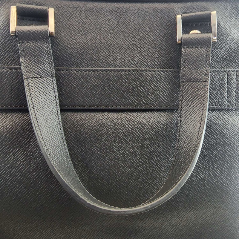 Louis Vuitton路易威登經典款黑色牛皮公文包手提包  🈚附件-3