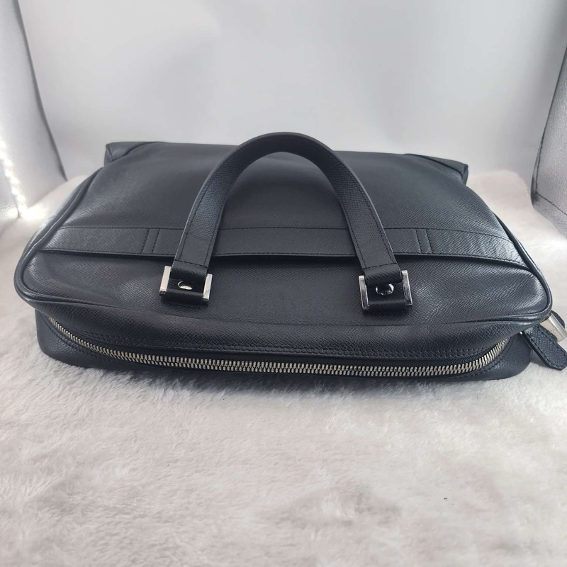 Louis Vuitton路易威登經典款黑色牛皮公文包手提包  🈚附件-6