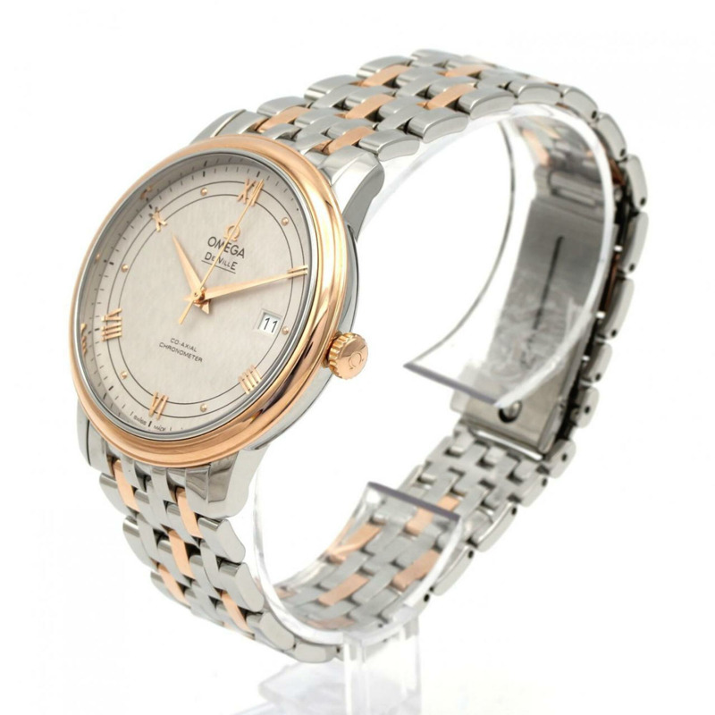 歐米茄碟飛系列尊貴系列玫瑰金組合腕錶 424.20.40.20.02.003 SSxPG 自動腕錶-1