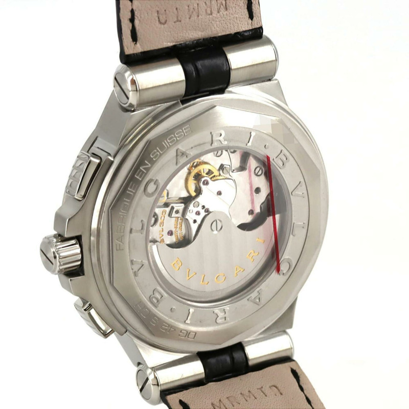 寶格麗 Diagono Calibro 303 DG42SCH DG42BSLDCH 不鏽鋼自動腕錶-2