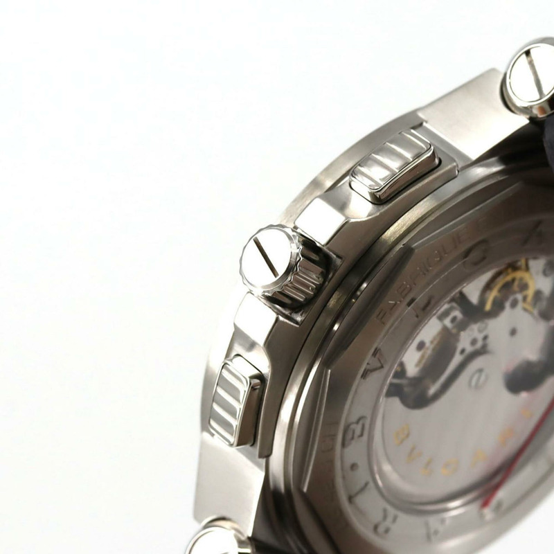 寶格麗 Diagono Calibro 303 DG42SCH DG42BSLDCH 不鏽鋼自動腕錶-4