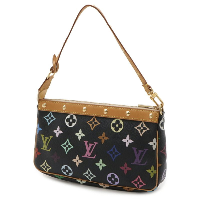 LOUIS VUITTON 路易威登 Monogram 多色 Pochette 配件手提包 黑色黑色 M92648-2