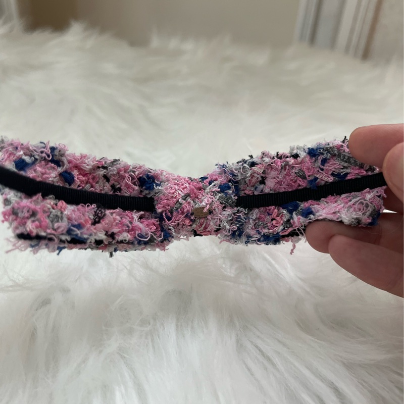 香奈兒Chanel粉藍色髮箍-2