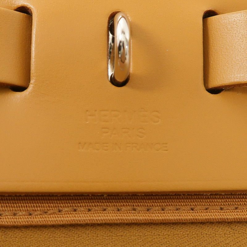 HERMES 帆布Herbag PM手挽肩背兩用袋Etoupe/Natural Sable-5