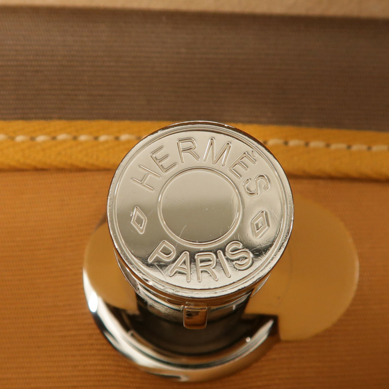 HERMES 帆布Herbag PM手挽肩背兩用袋Etoupe/Natural Sable-7