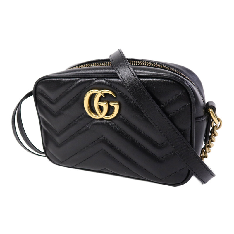 GUCCI 牛皮皮革GG Marmont Mini肩背袋-2