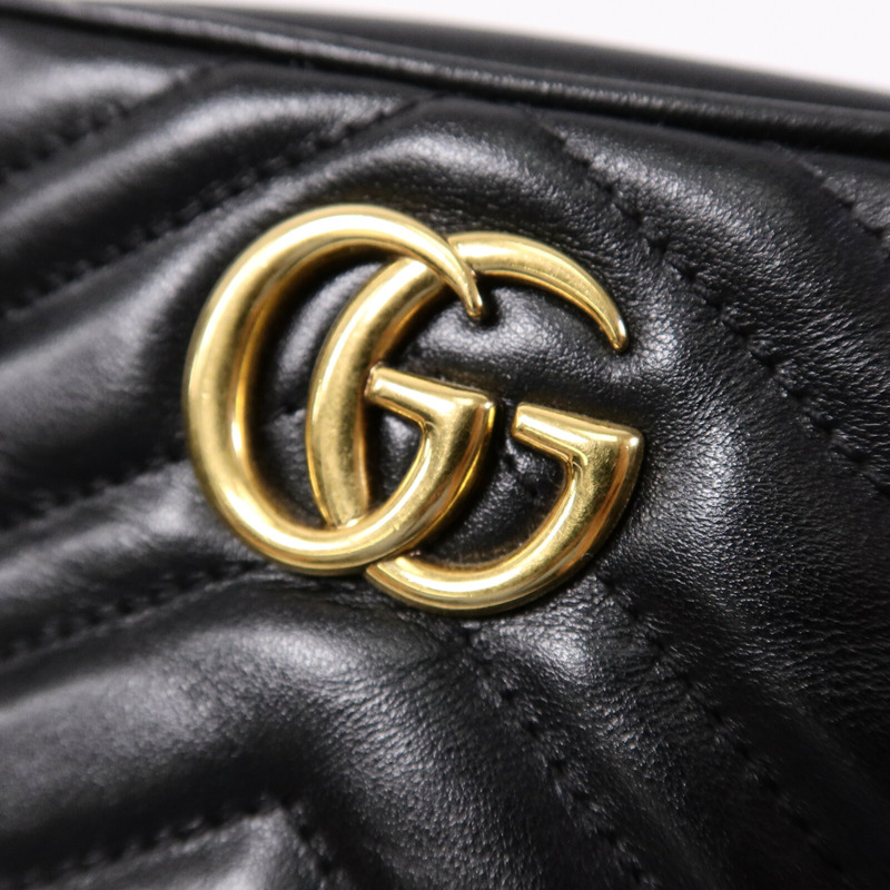 GUCCI 牛皮皮革GG Marmont Mini肩背袋-6