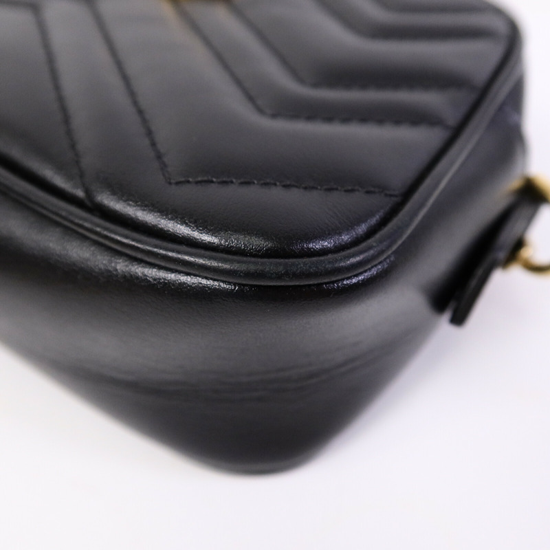 GUCCI 牛皮皮革GG Marmont Mini肩背袋-9